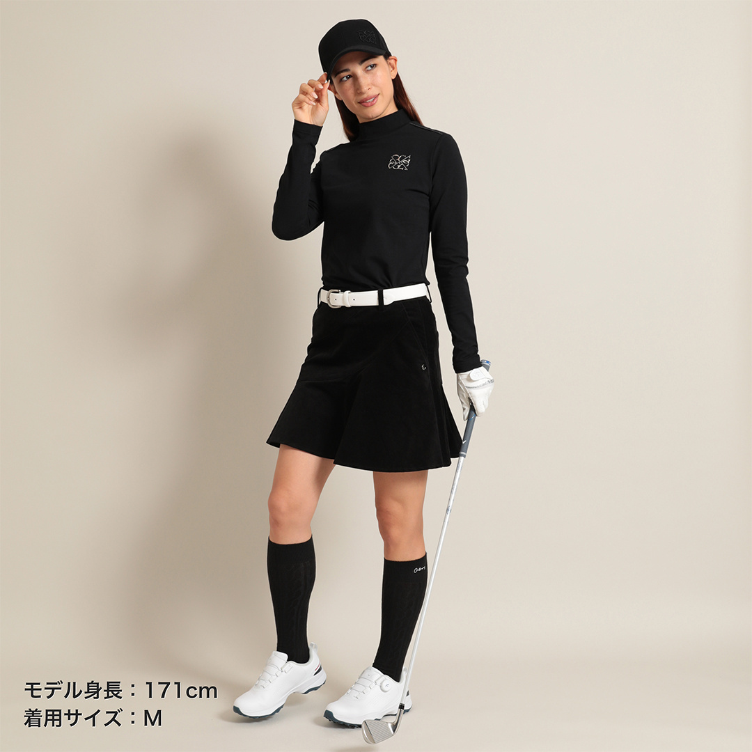Callaway - キャロウェイレッドレーベル　綿ベア天長袖モックネックシャツ Callaway - キャロウェイレッドレーベル 綿ベア天長袖モック