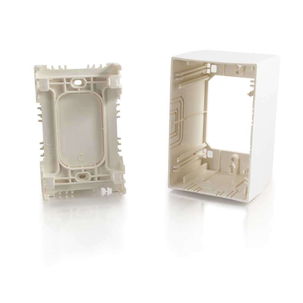Single Gang Extra Deep Junction Box Ivory