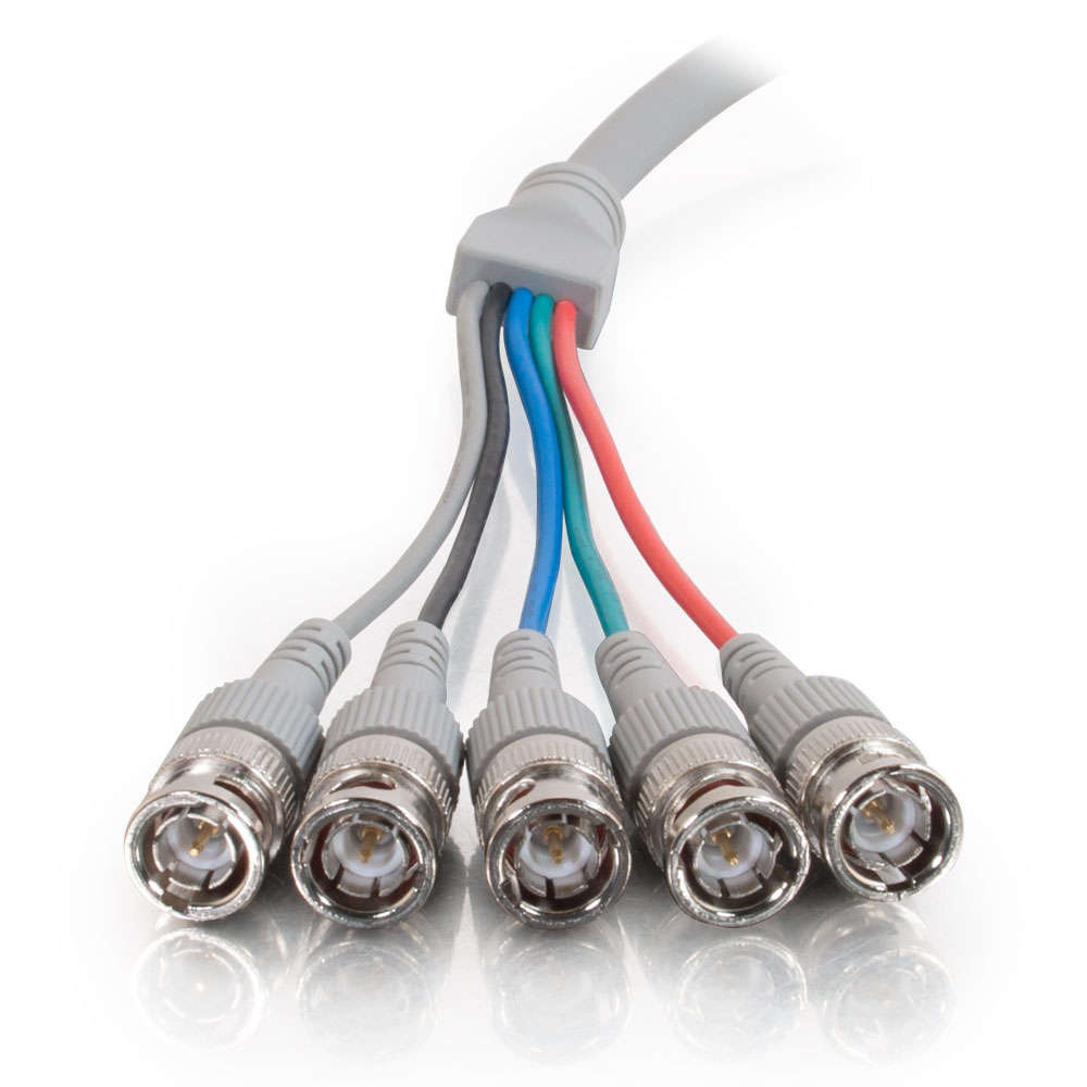 Premium HD15 Male to RGBHV (5-BNC) Male Video Cable