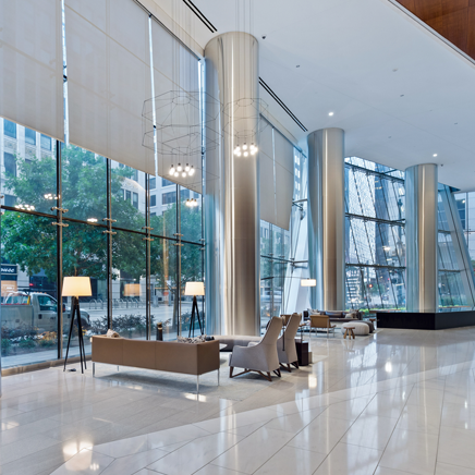 Beautiful commercial office lobby