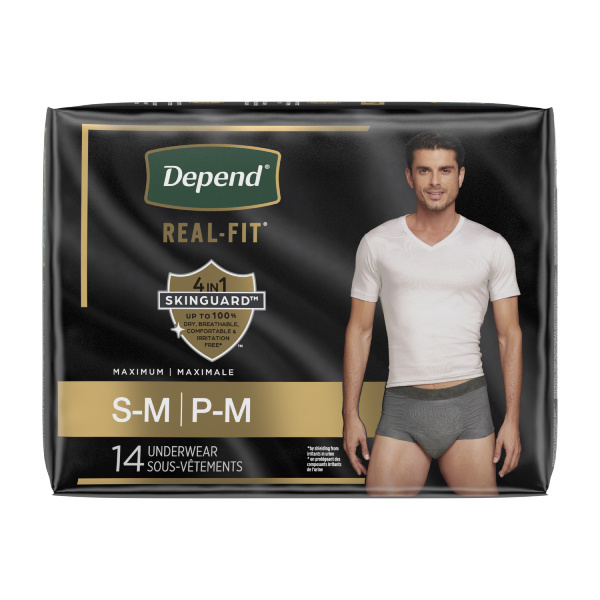 Depend Real Fit for Men, Small/Medium - 56/case (DEMENS2 Health & Beauty Health Care Incontinence Aids) photo