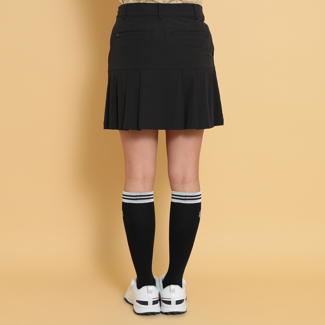 ナイロンストレッチプリーツスカート (WOMENS)