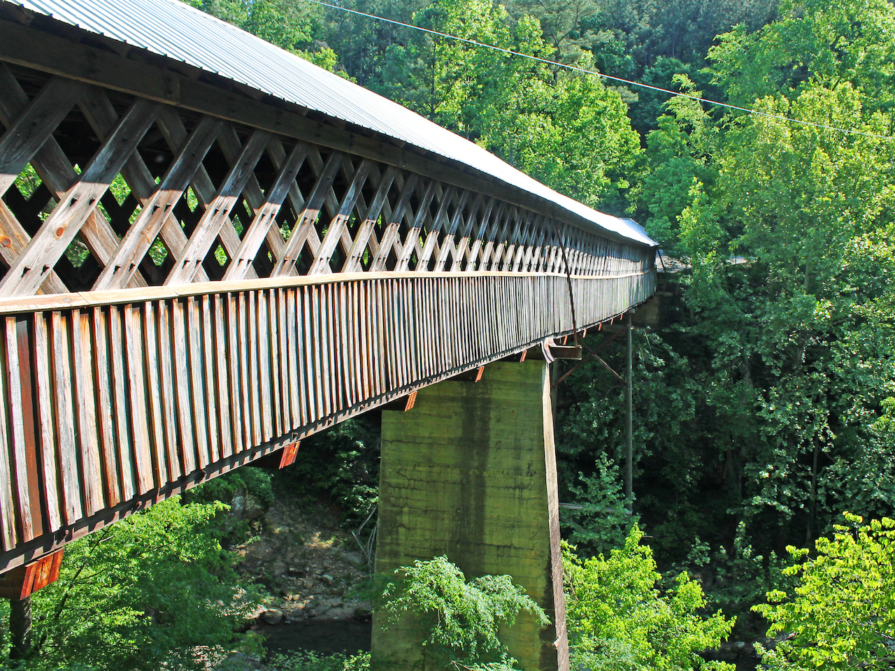 Horton Mill Bridge is the highest covered bridge above any U.S. waterway. Horton Mill Bridge is the highest covered bridge above any U.S. waterway.