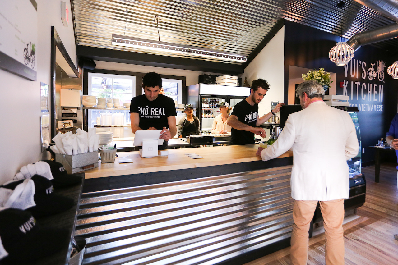 The counter at Vui's Kitchen