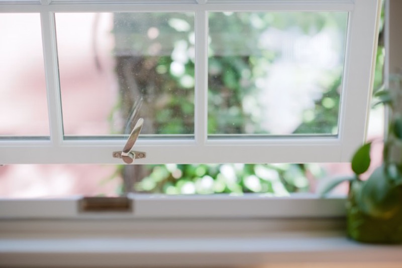 These windows were top of the line Satin nickel pulls are a nice added touch