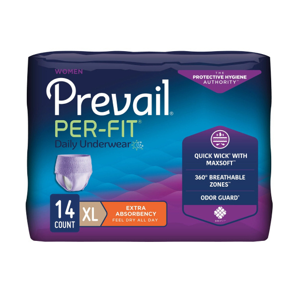 Prevail Per-Fit Underwear for Women, X-Large - 14/bag (PFUWXT Health & Beauty Health Care Incontinence Aids) photo