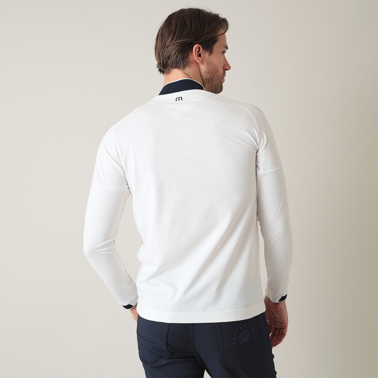 8gshoot長袖モックネック美品 新品 8GSHOOT ロゴプリント モックネック ゴルフ ウェア