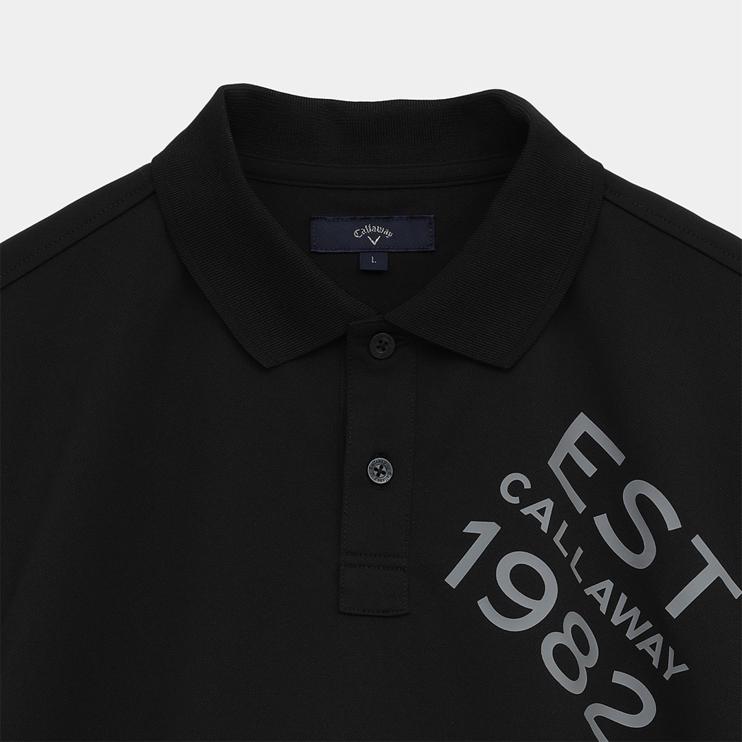 ポリエステルカノコ半袖ポロシャツ (MENS)