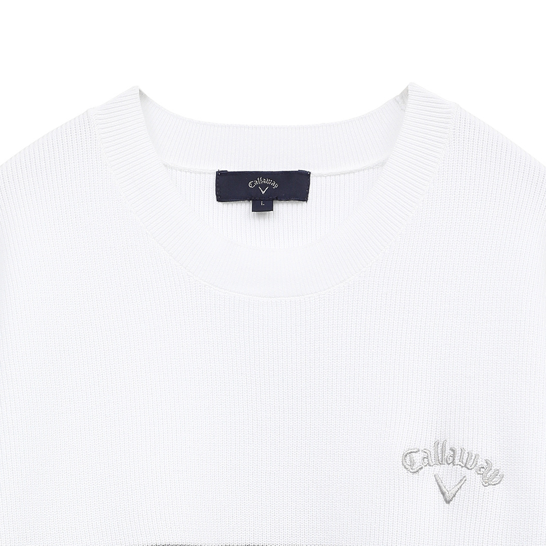 片畦クルーネックニット (MENS)