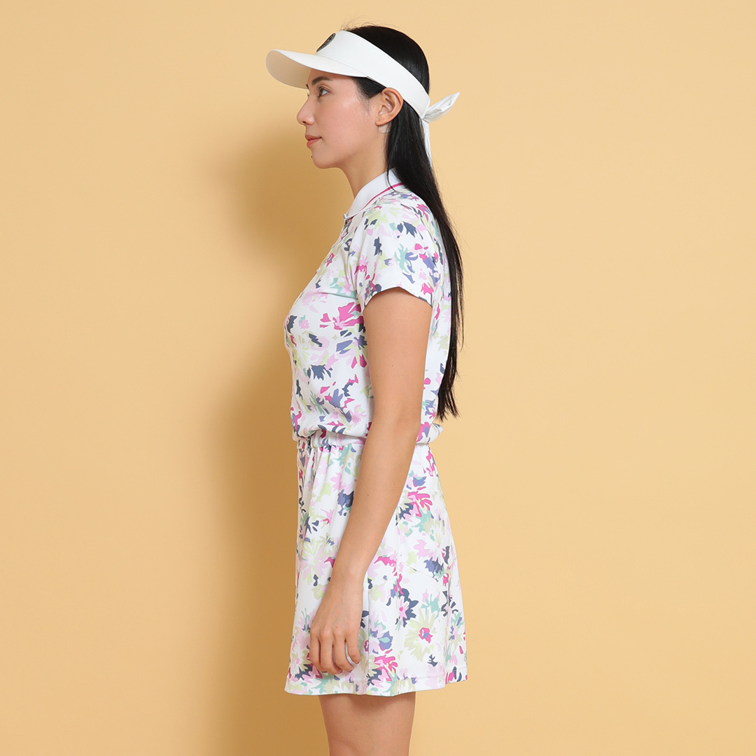 Callaway Golf - Callaway♡ゴルフ半袖ワンピース フラワープリント フラワープリント半袖ポロワンピース (WOMENS)