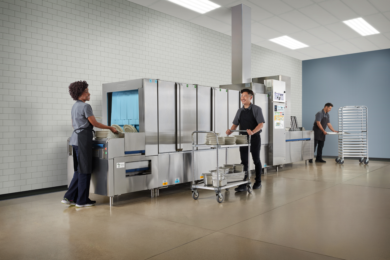 FT2000 Dishwasher Life-Style_FullLength w1Female2Male-Load_Middle_Unload .png