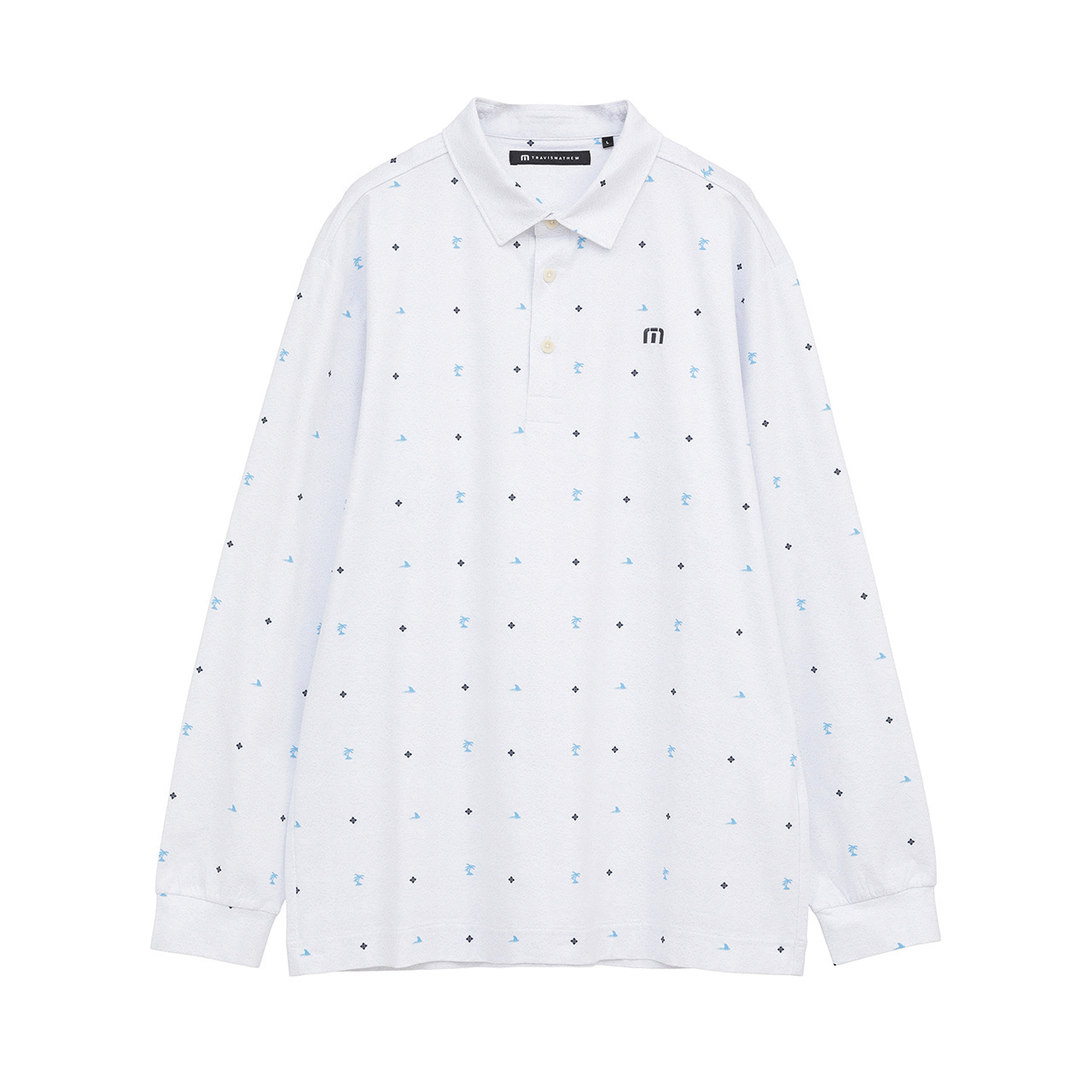 モノグラムプリント 長袖ポロ(MENS)