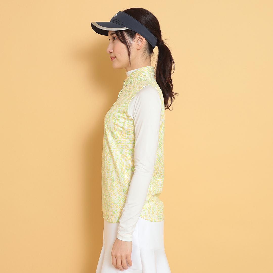 かざあなメッシュノースリーブセットシャツ (WOMENS)