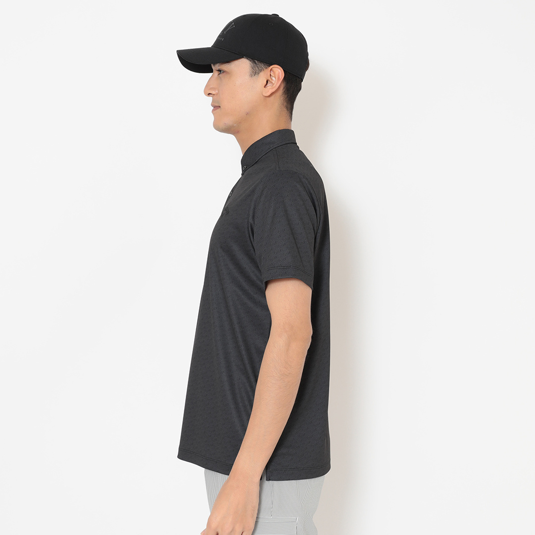 3℃裏クール総柄ボタンダウン半袖シャツ ※4Lサイズあり(MENS)