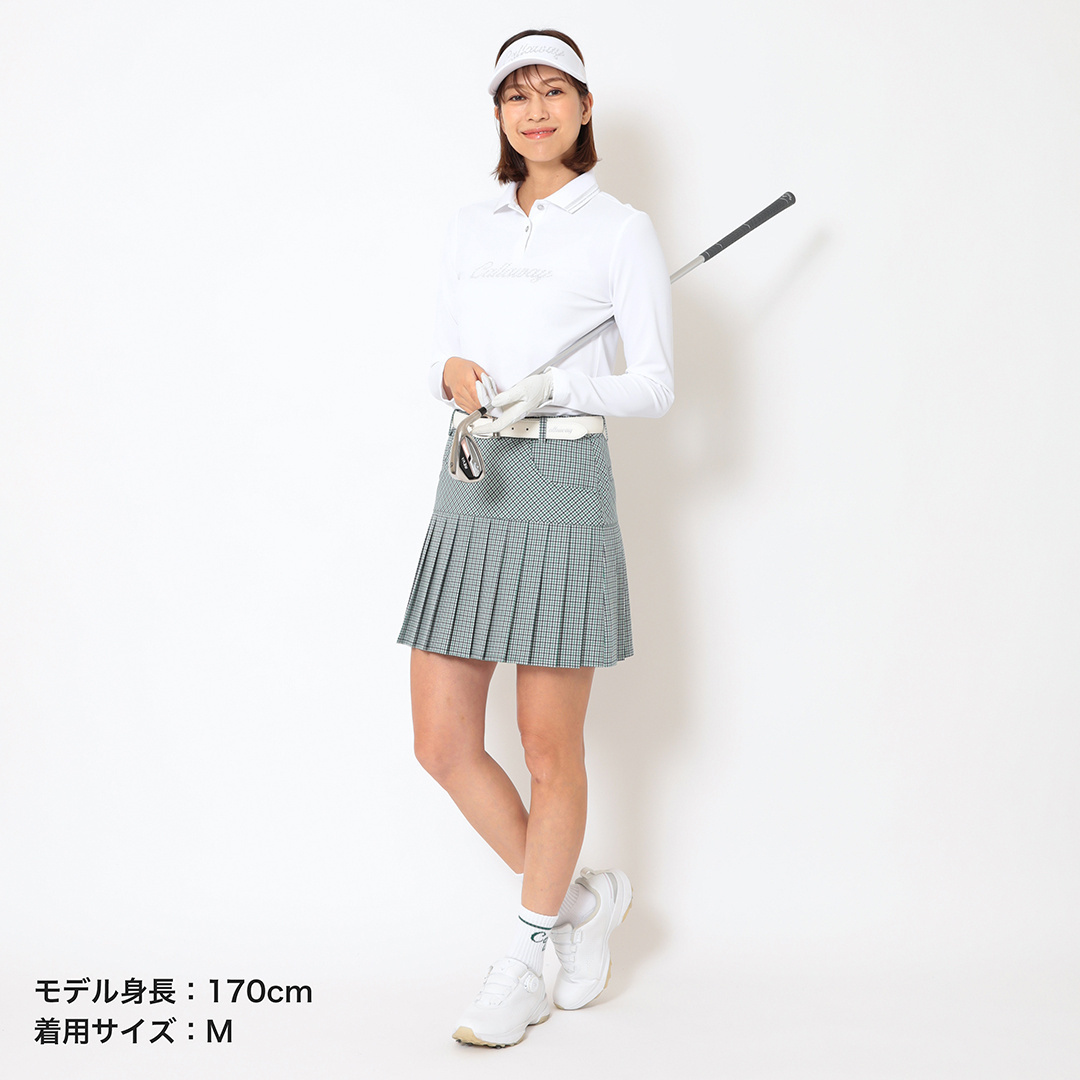 ポリエステルカノコ長袖ポロシャツ (WOMENS)