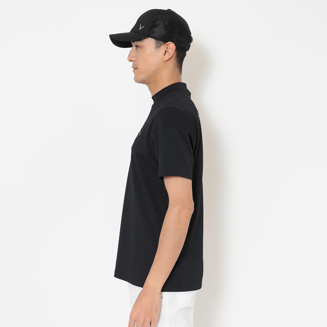 ビッグカノコバックプリント半袖モックネック ※4Lサイズあり (MENS)