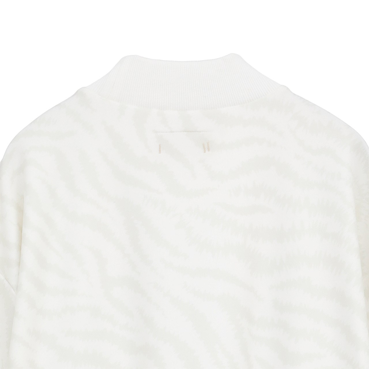 ゼブラプリント 長袖 モックネック(MENS)