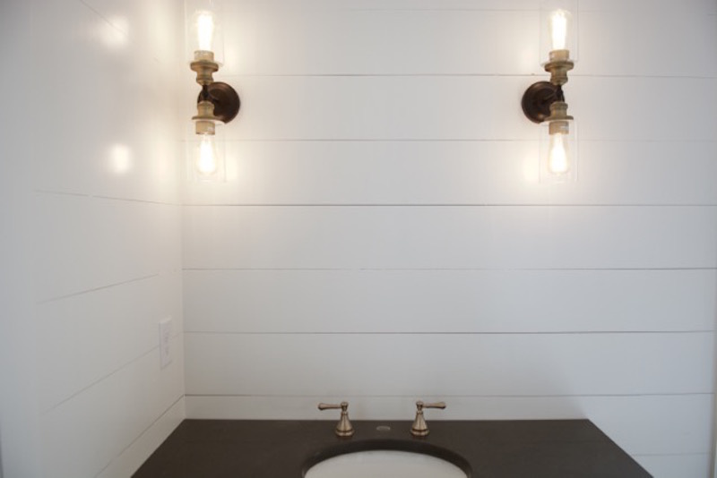 Check out the lights above and below Behind the Scenes: Designing a Homearama house from start to finish