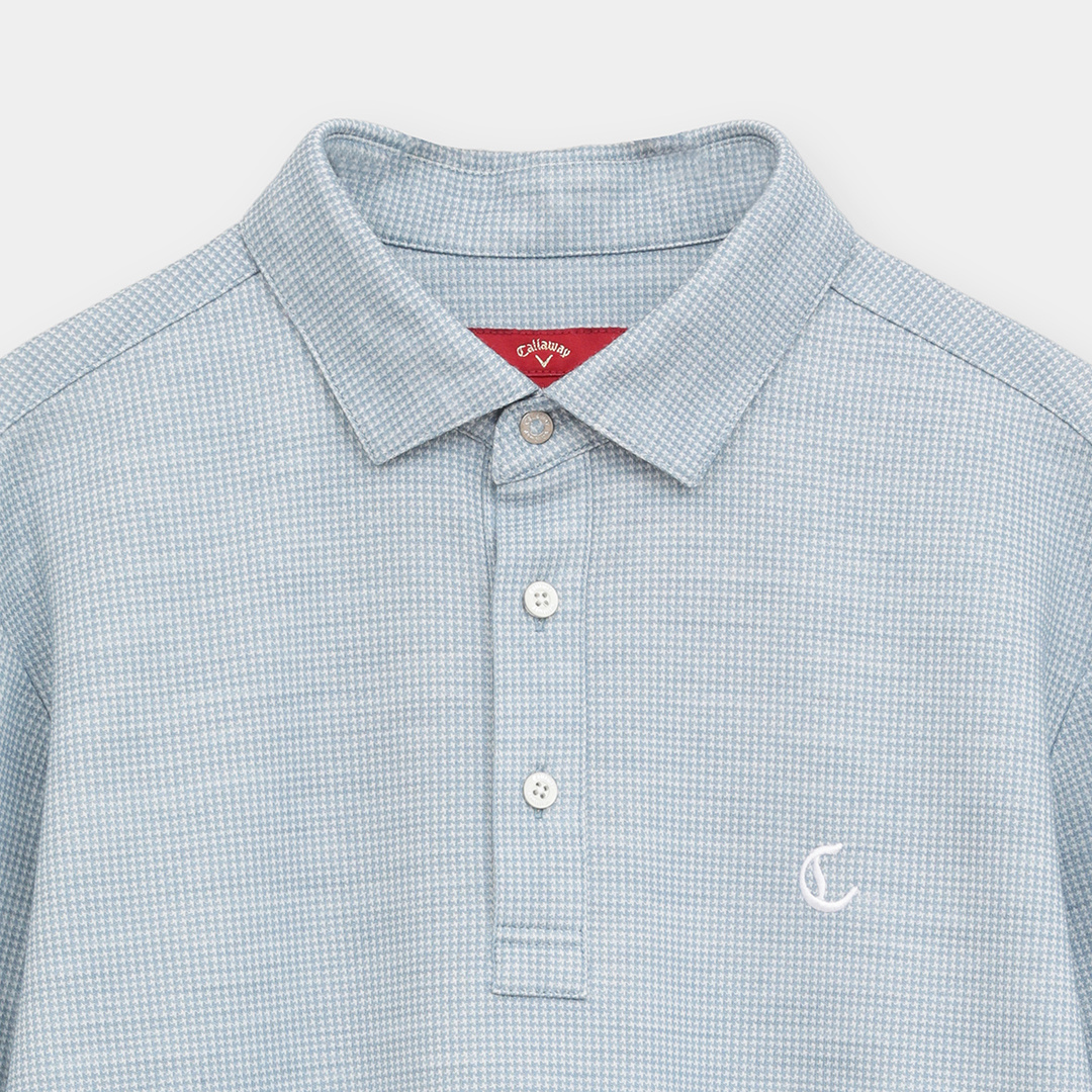 クリアウール千鳥ジャカードシャツ (MENS)