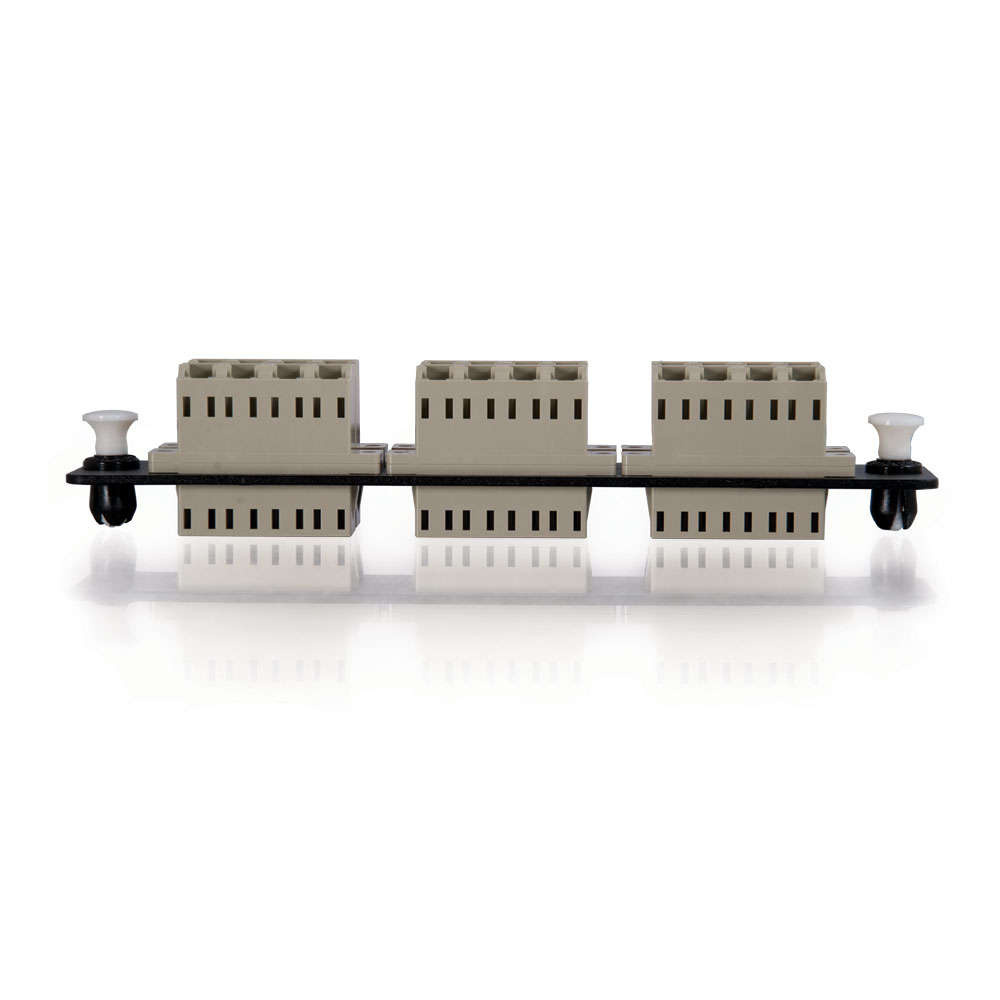24-Strand, LC Quad, PB Insert, Multimode, Beige Adapter Panel