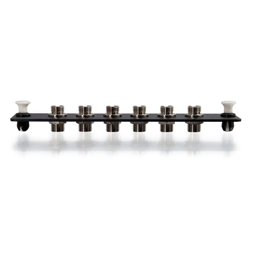 6-Strand, FC, Zirconia Insert, Single-Mode Adapter Panel
