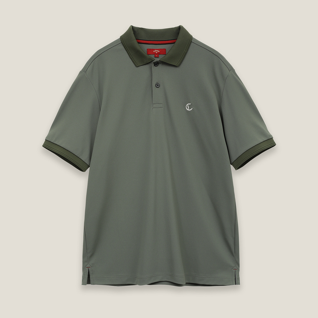裏クールアイレットカノコ ポロシャツ (MENS)