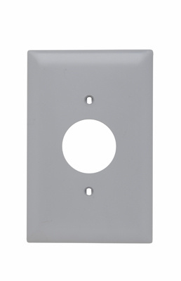 Single Receptacle Openings, One Gang, Gray