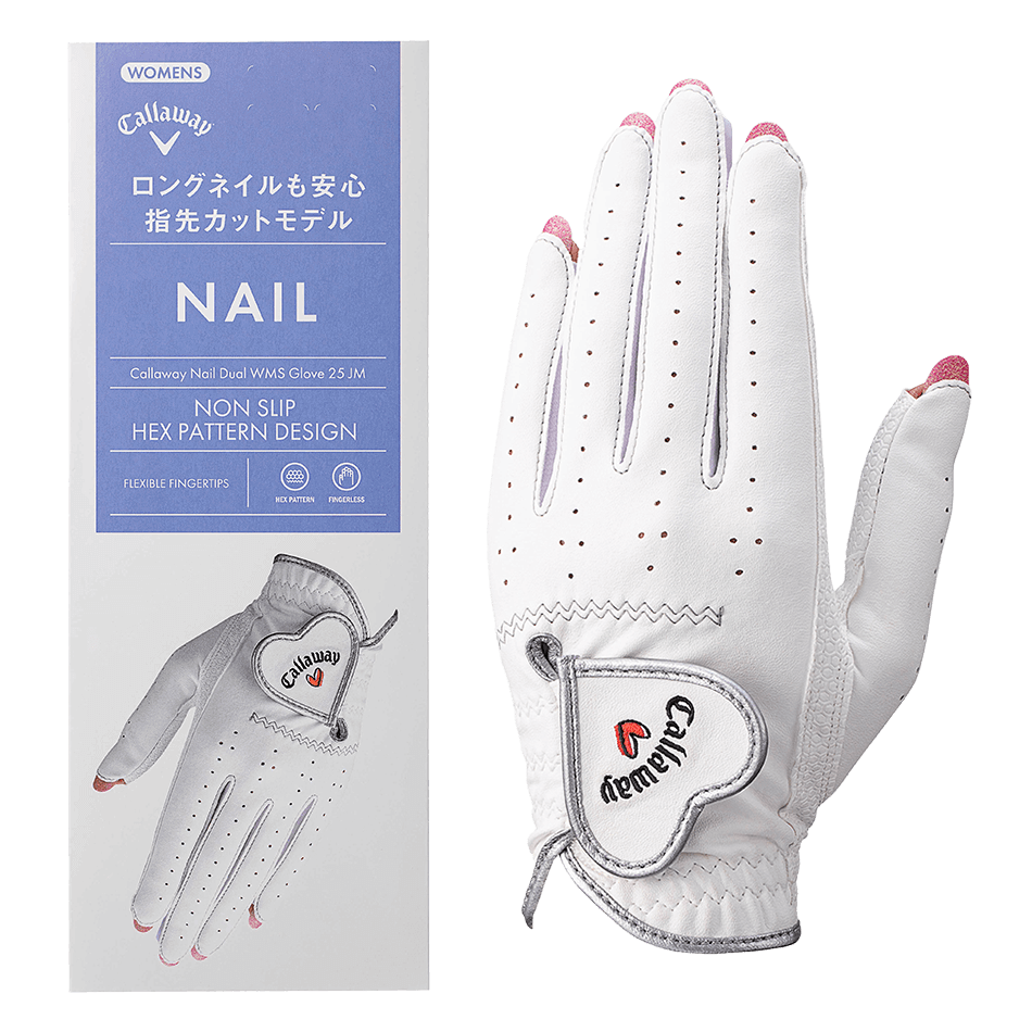 キャロウェイ ネイル デュアル グローブ ウィメンズ 25 JM（両手用）