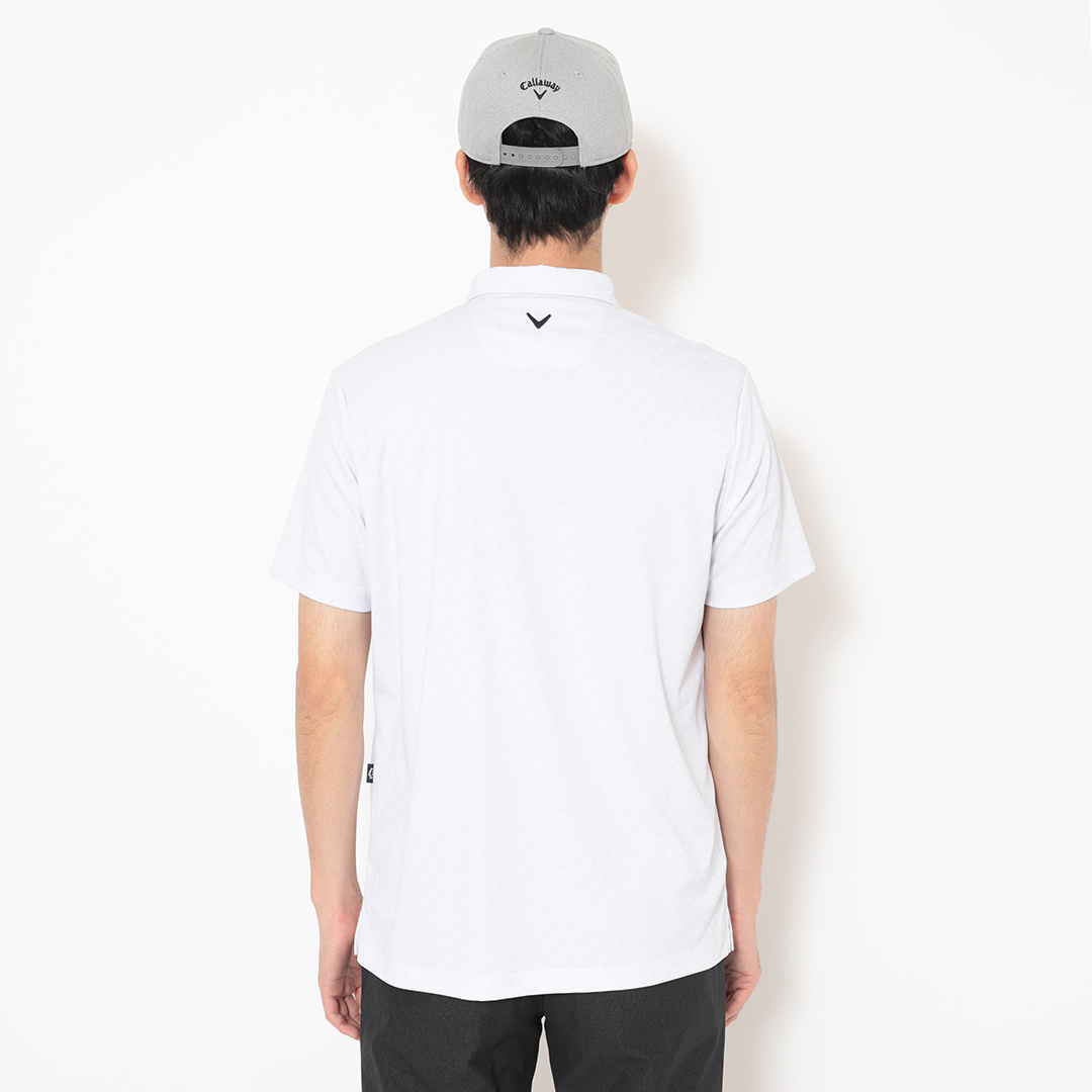 3℃裏クール総柄ボタンダウン半袖シャツ ※4Lサイズあり(MENS)