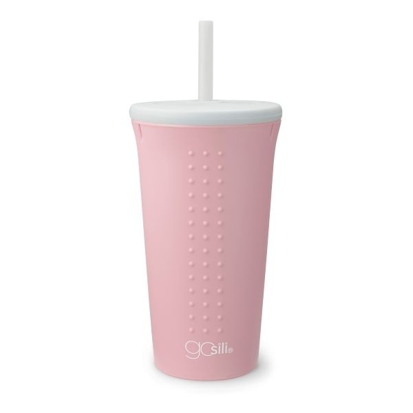 GoSili 16oz Cup w/Straw, Pink, 1/each (GOCUPPINK) photo