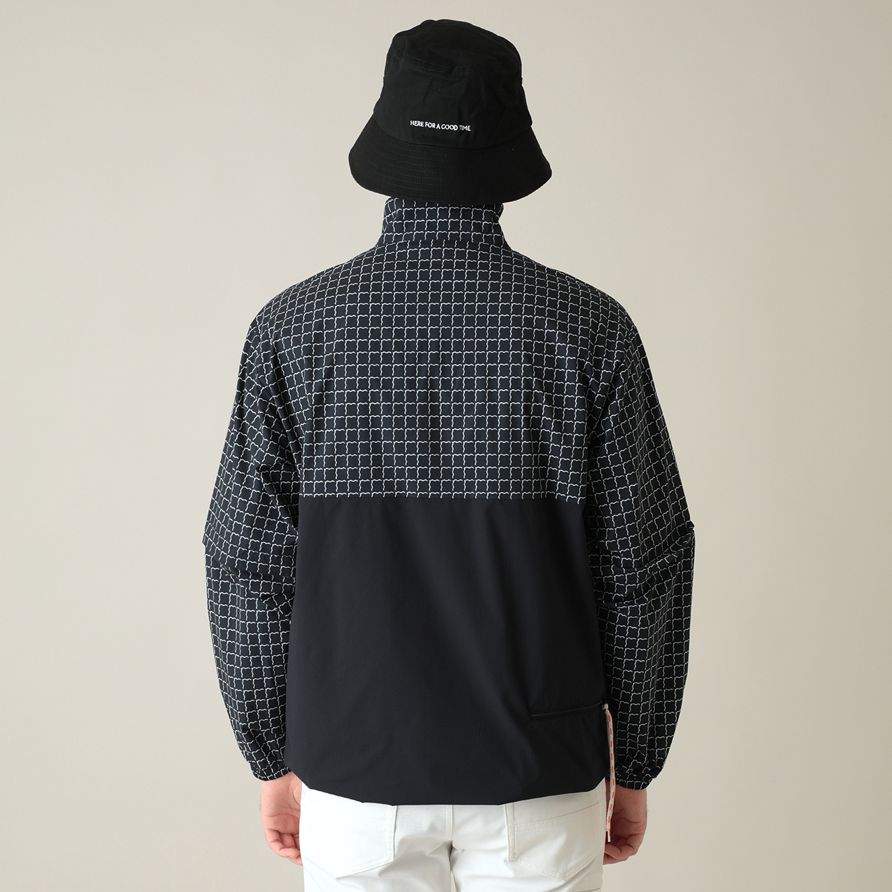 ハーフジップ着脱スリーブジャケット(UNISEX)