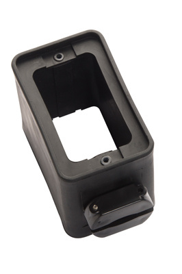 Product image for P&S 3050BK BLACK RUBBER BOX, 1 CLAM