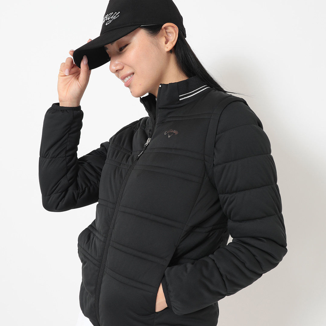Callaway 2WAYフルジップ 中綿ブルゾン スター ストレッチ 2XL スターストレッチ2WAYフルジップ中綿ブルゾン (WOMENS)
