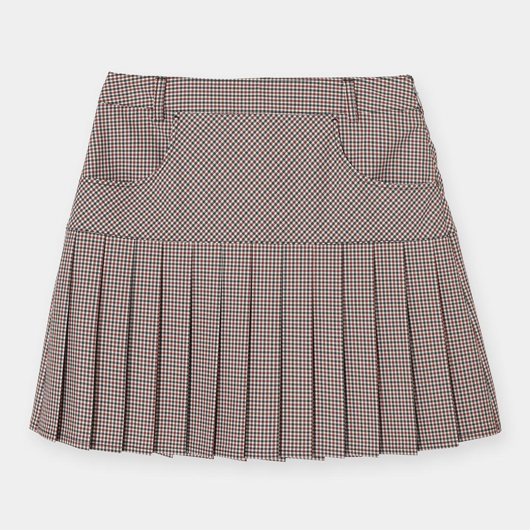 チェックプリーツスカート (WOMENS)