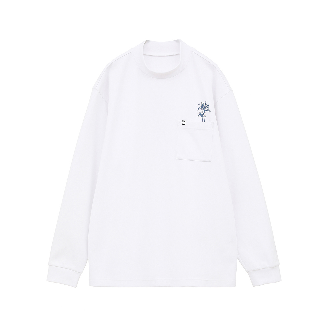 RUFFLOG ホワイト モックネック バックプリント RUFFLOG ホワイト モックネック バックプリント