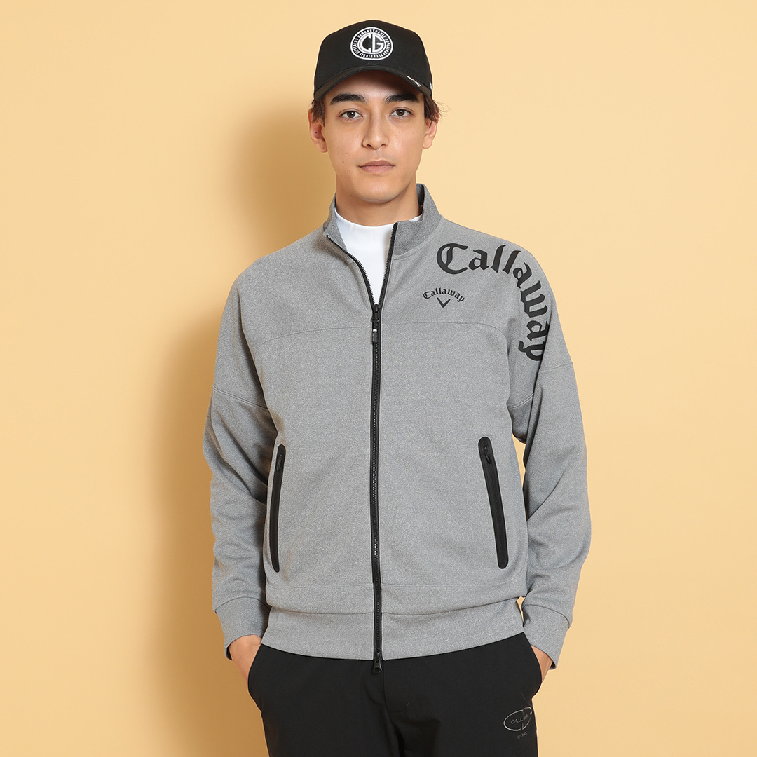 新品　サイズXL キャロウェイ ストレッチタフタ ポンチ フルジップスウェット ダブルニットフルジップスウェット (MENS)