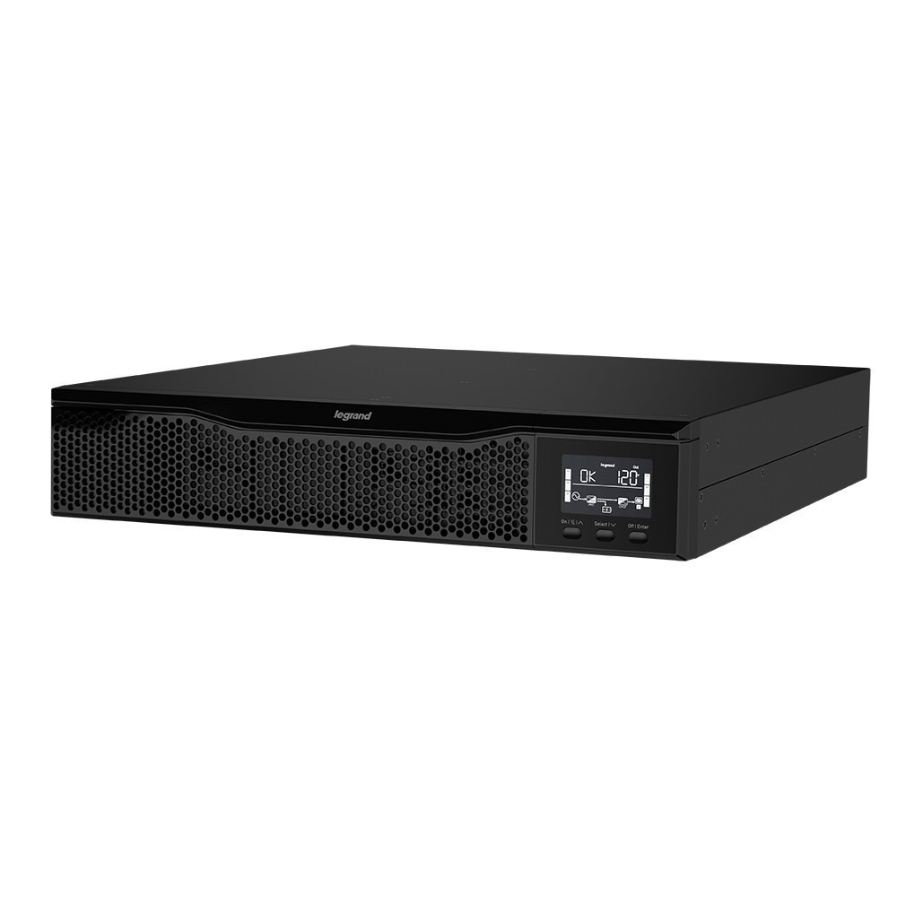 UPS, Online, LCD, 2000VA, 120V, 2U, (8) 5-20R, 5-20P Cord