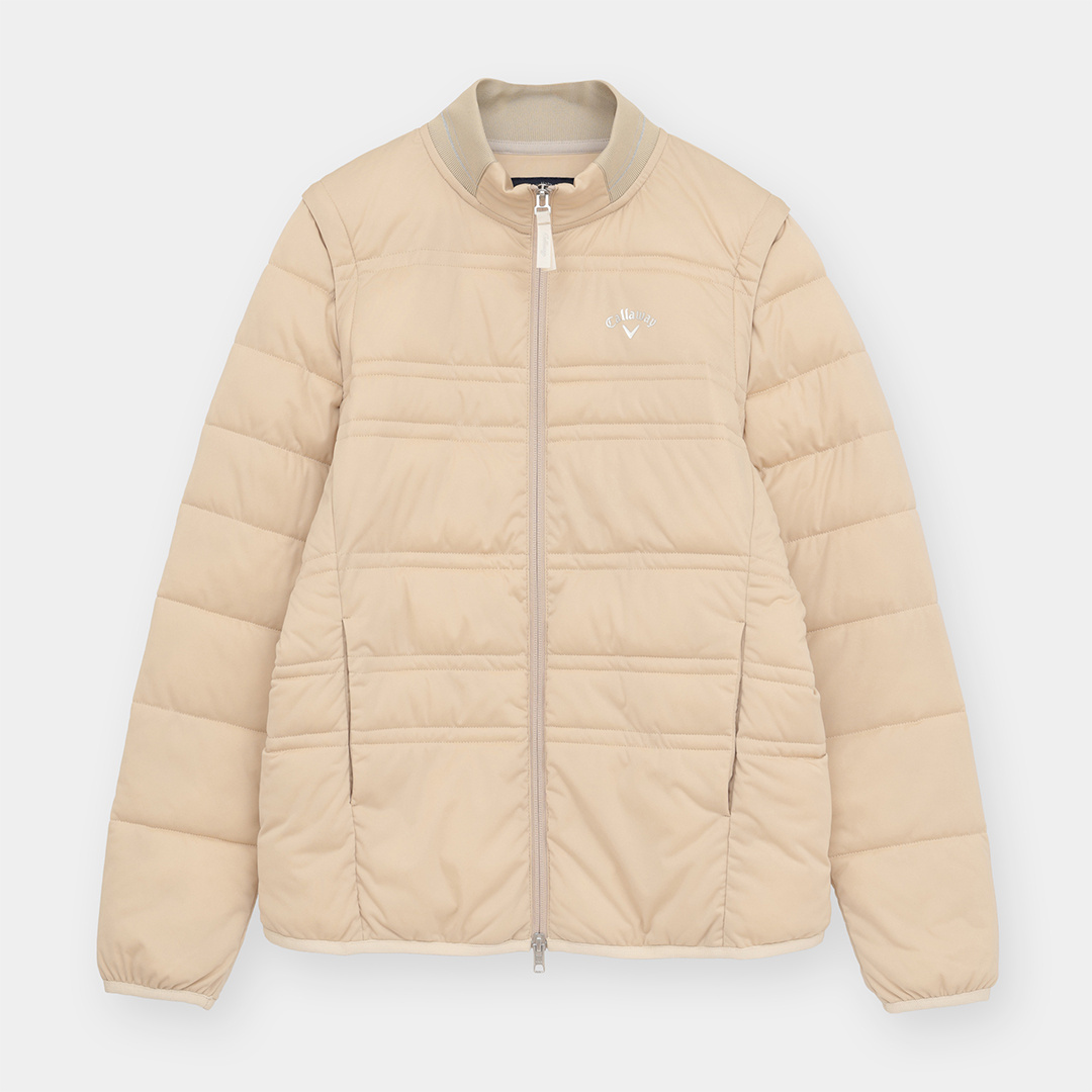スターストレッチ2WAYフルジップ中綿ブルゾン (WOMENS)