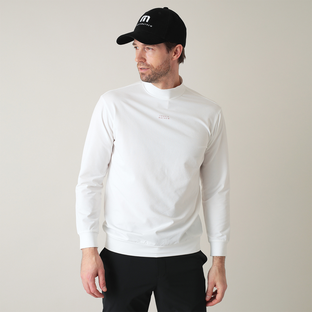 tovho トヴホ Ｌ/Ｓワッフル モックネック バックロゴ プリント 長袖 tovho トヴホ L/Sワッフル モックネック バックロゴ プリント