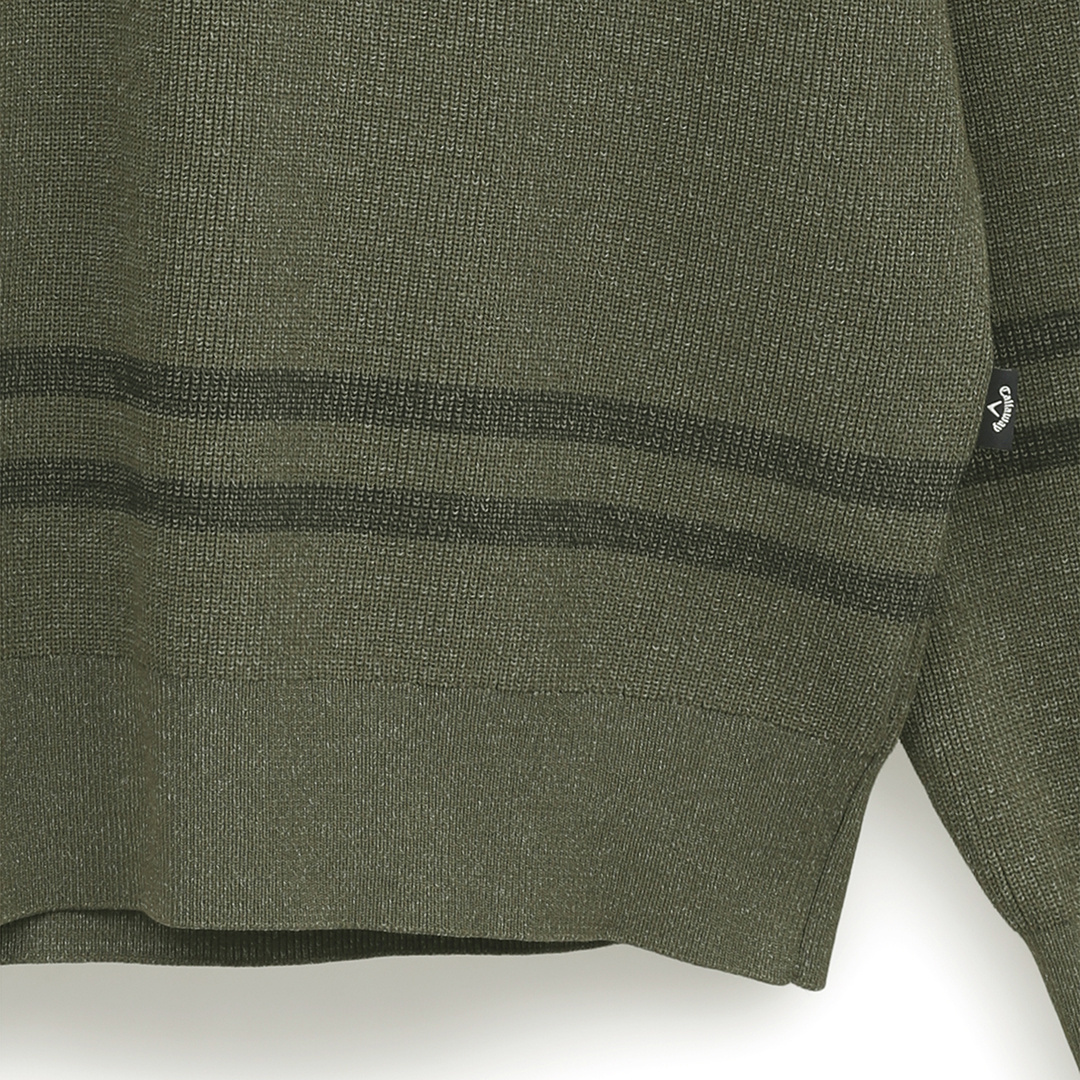 片畦クルーネックニット (MENS)