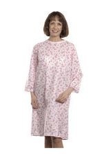 LadyLace Patient Gowns, Short Sleeve, Pink, 1/each (SK535P) photo
