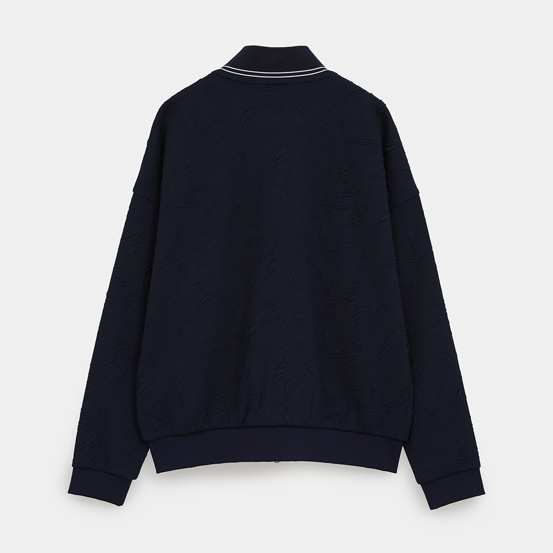 フラワージャカードフルジップスウェット (WOMENS)