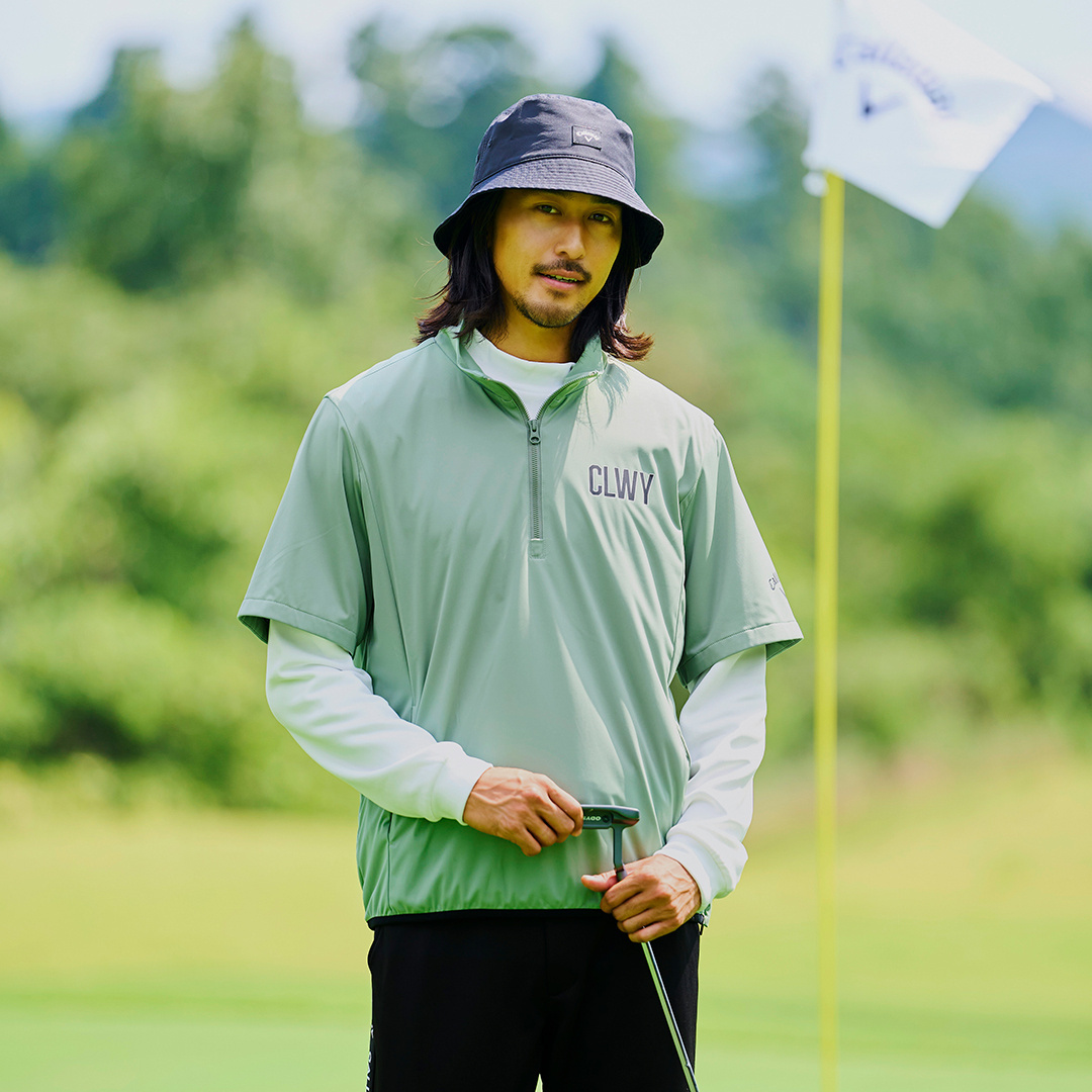 キャロウェイ　撥水ジャケット Callaway キャロウェイ メンズ レインウェア 上下セット 耐水圧