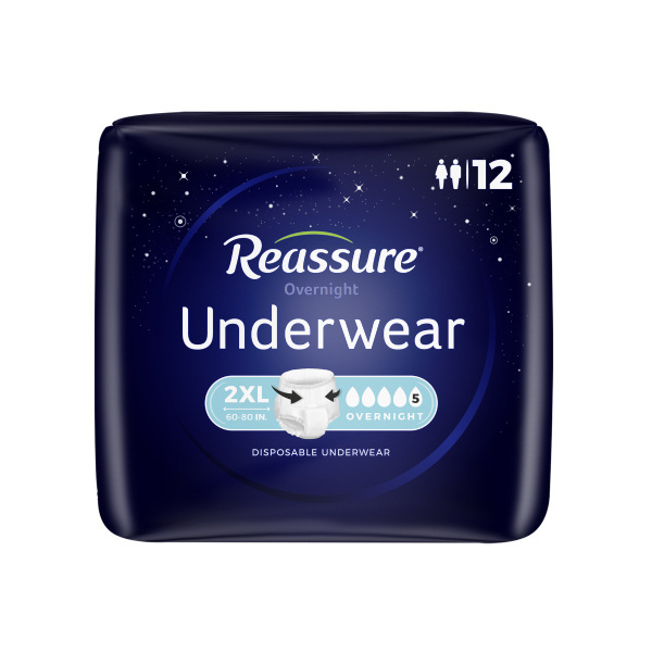 Reassure Overnight Underwear, XX-Large - 96/case (ROUH2 Health & Beauty Health Care Incontinence Aids) photo