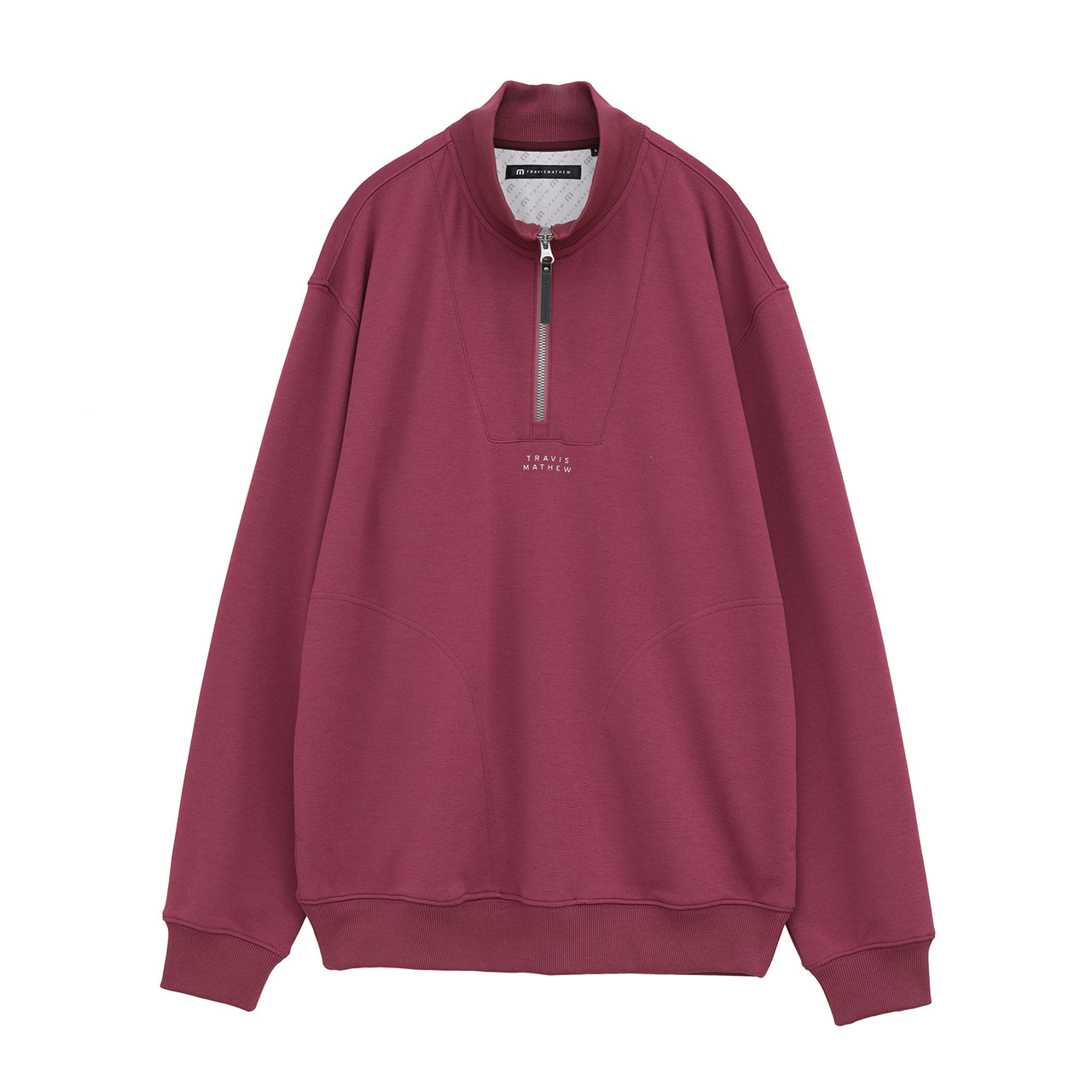 長袖 クォータージップ スウェット(UNISEX)