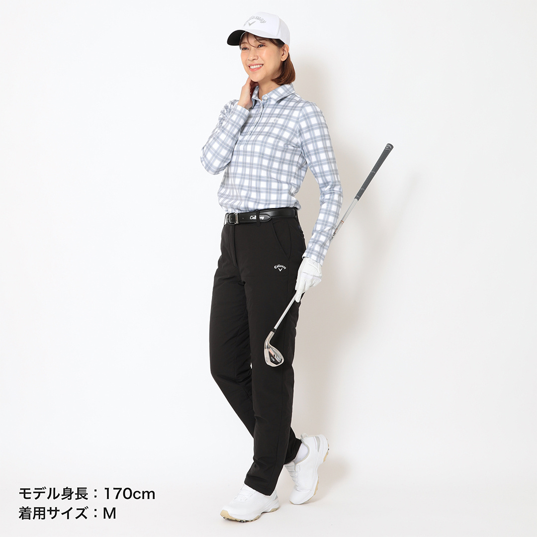 ポリエステルリップ撥水中綿ロングパンツ (WOMENS)