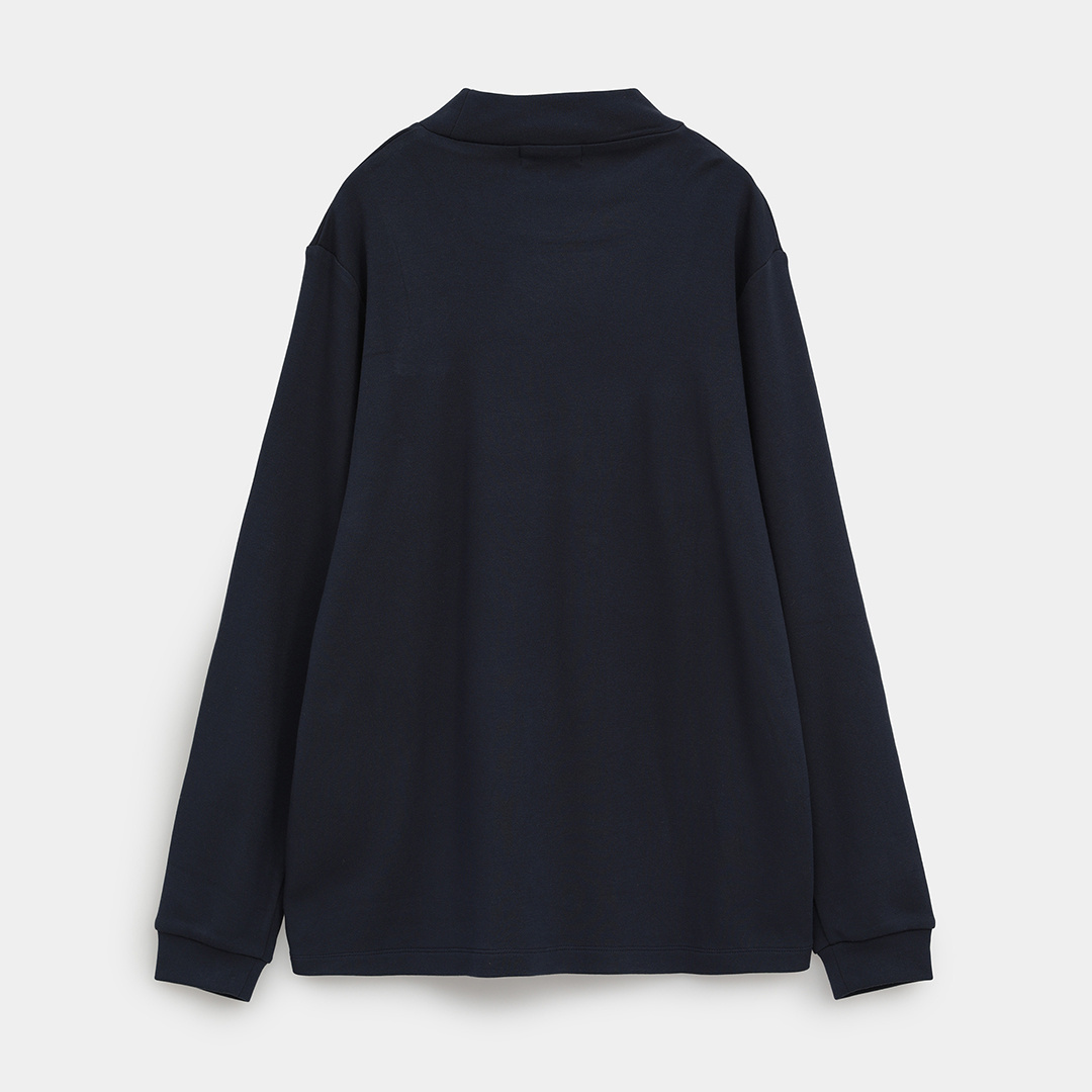 【新品未使用】サイズ4 メンズ 裏起毛モックネックシャツ ラッセルノ 1744 裏起毛スムースモックネックシャツ ※4Lサイズあり (MENS)