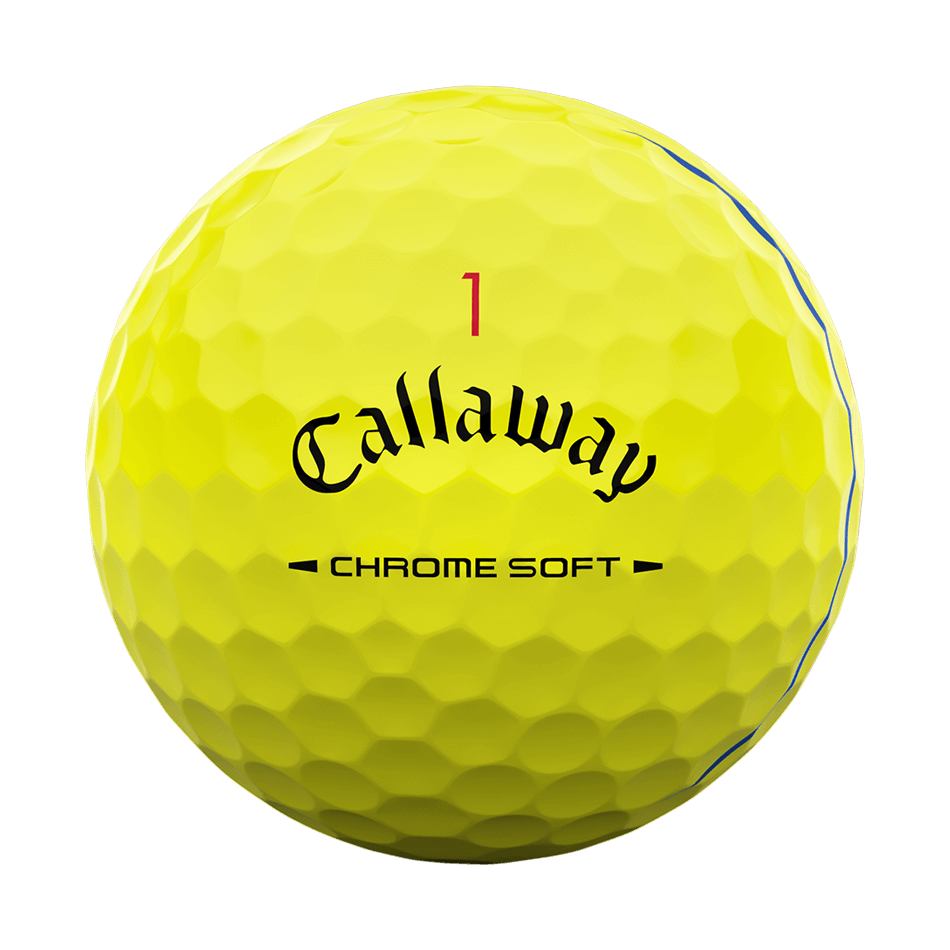 CHROME SOFT トリプル・トラック イエロー ボール（2024年モデル）