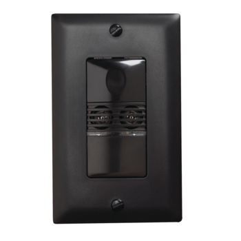 Ultrasonic Wall Switch Occupancy Sensor, 1-Button, 120/277V, Grey