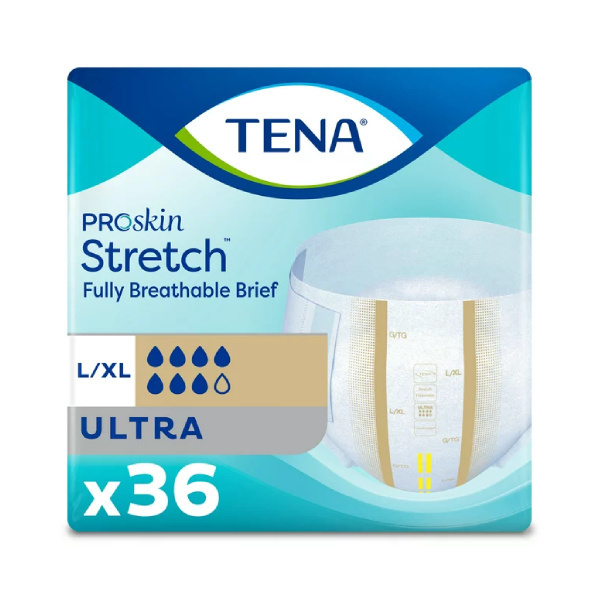 TENA ProSkin Ultra Stretch Briefs, Large/XL, 36/bag (TUSBLS Health & Beauty Health Care Incontinence Aids) photo